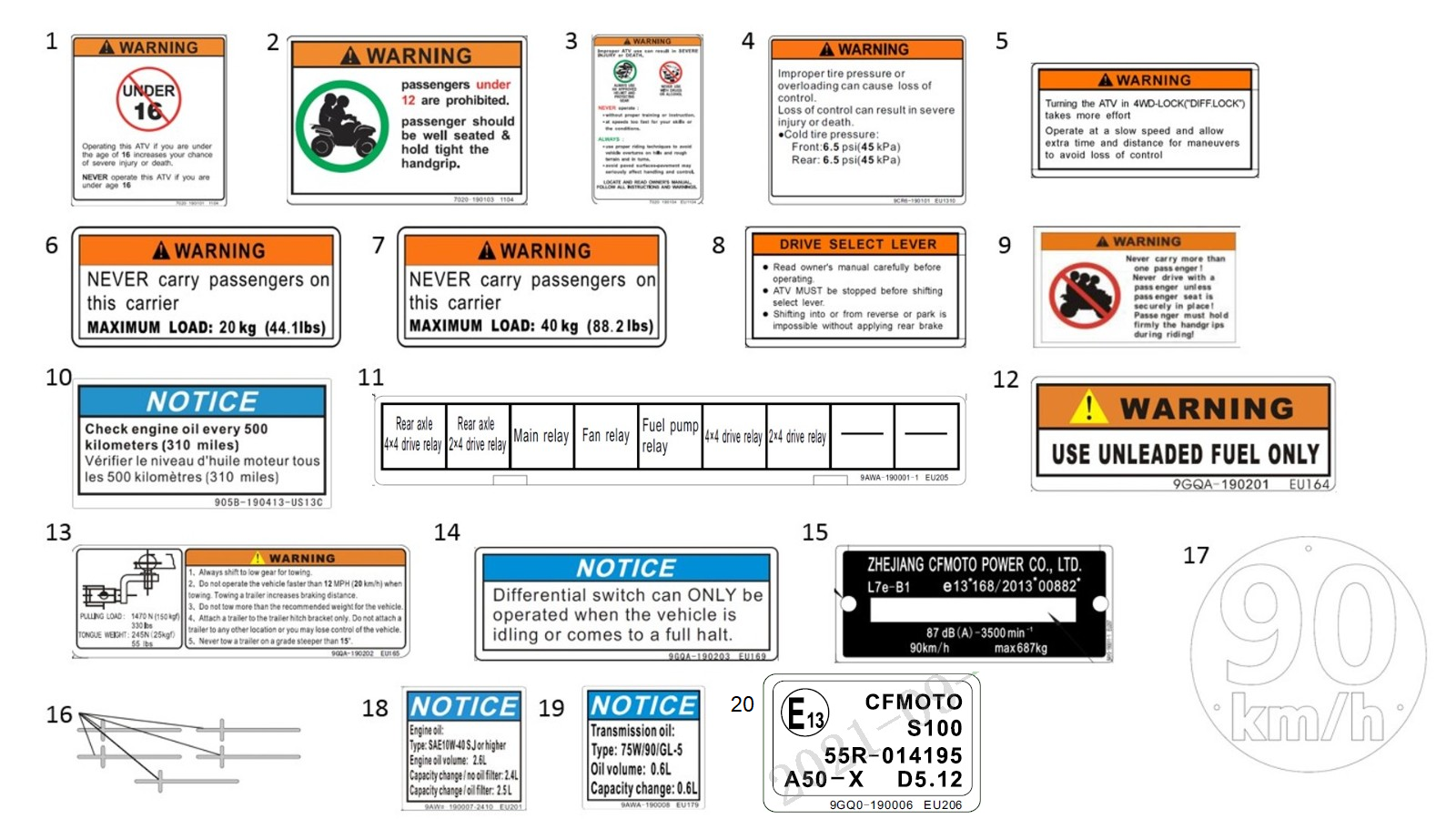 DECAL WARNING