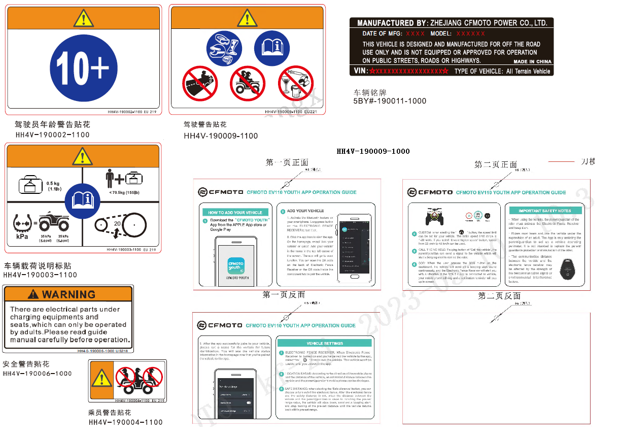 WARNING DECAL(INTERNATIONAL)