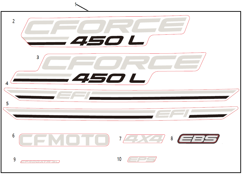DECAL KITS(EU167, CM DARK GREEN)