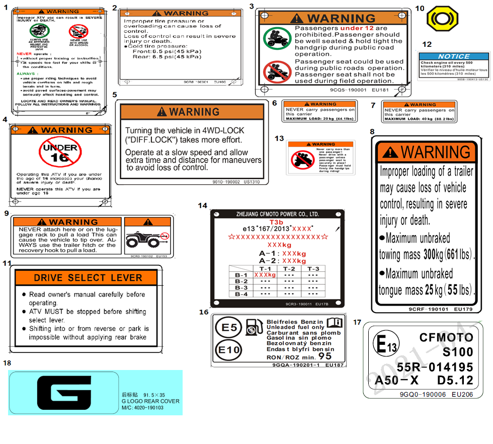 WARNING DECAL