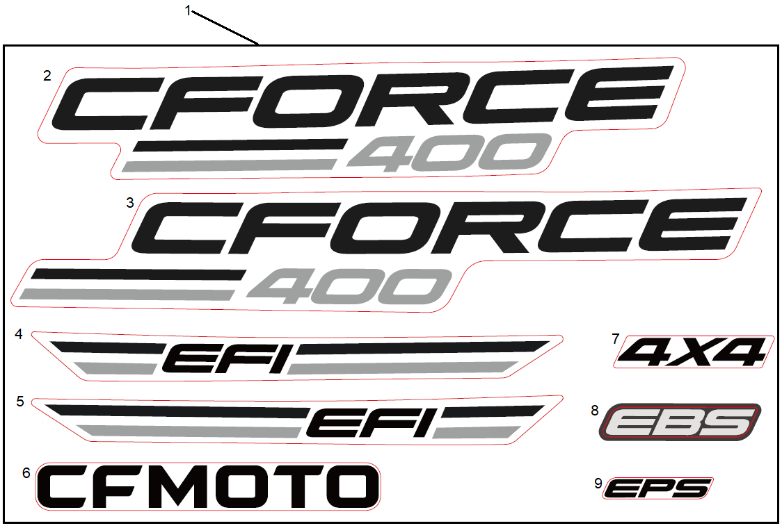 DECAL KITS(NA, CM INJECTED PEARL WHITE)