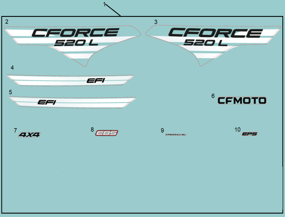 DECAL KITS(INTERNATIONAL, FORCE RED, LAVA ORANGE)