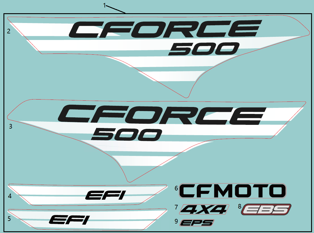 DECAL KITS(NA, MANGO ORANGE)