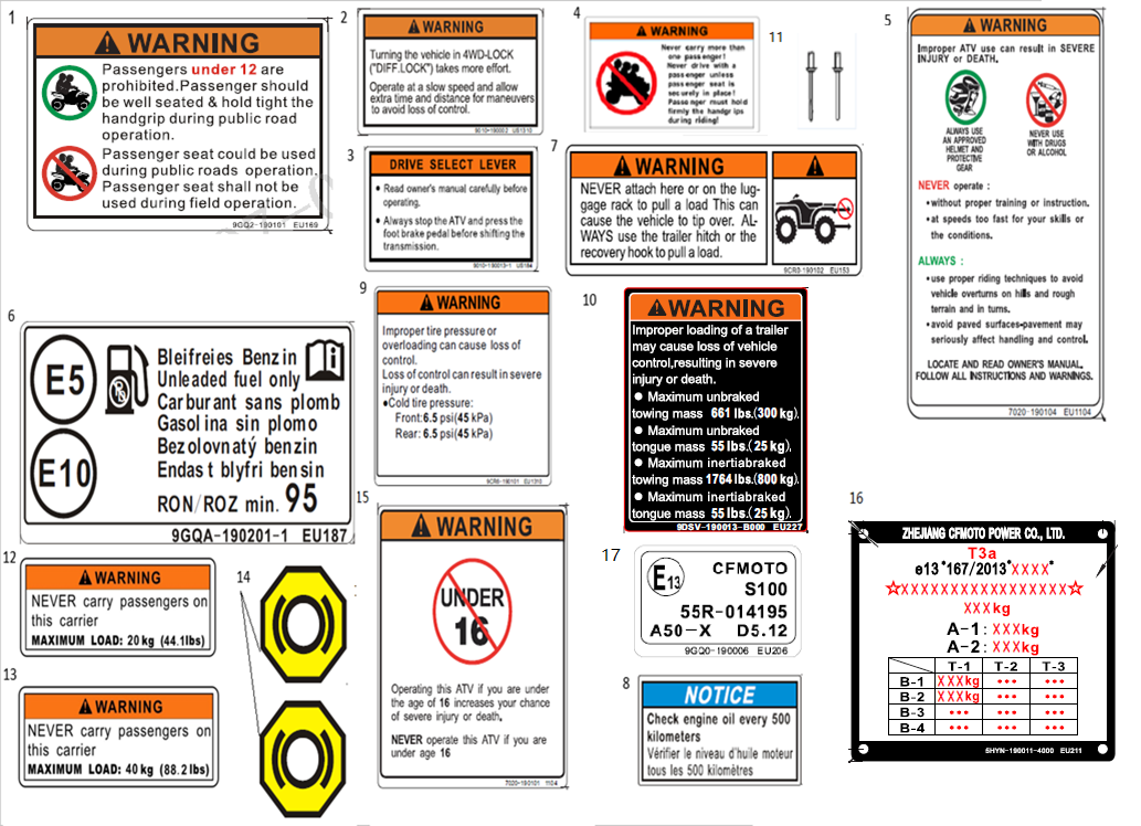 WARNING DECAL