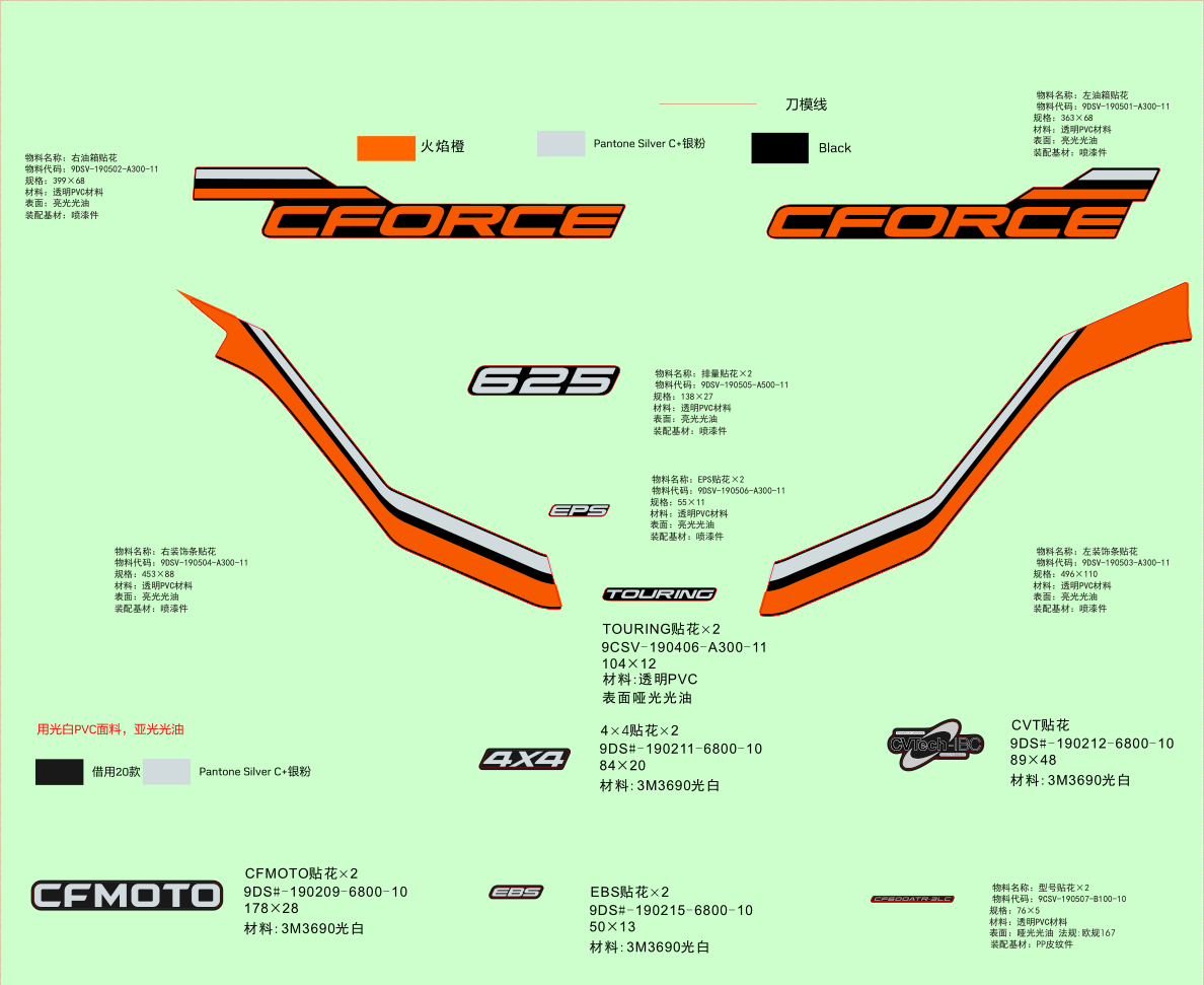DECAL KITS(NEBULA BLACK)
