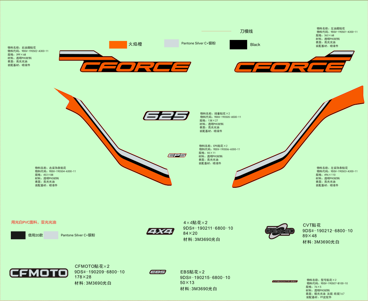 DECAL KITS(NEBULA BLACK)