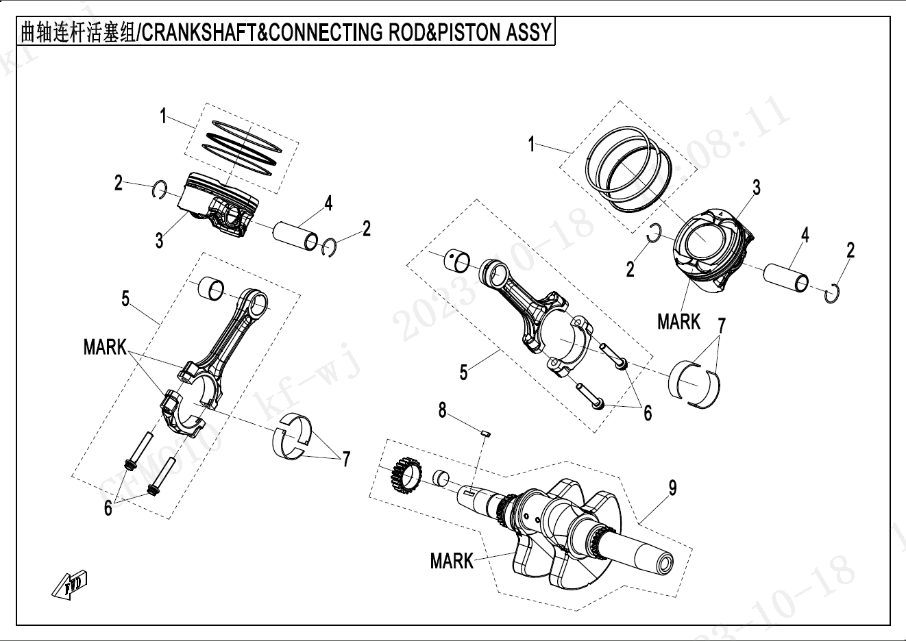 CRANKSHAFTãCONNECTING RODãPISTON ASSY