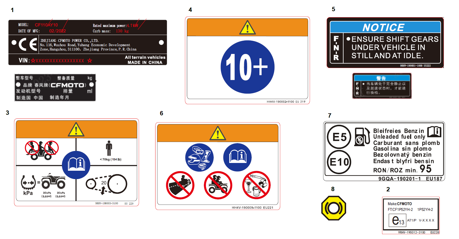 WARNING DECAL(CE@^CN)
