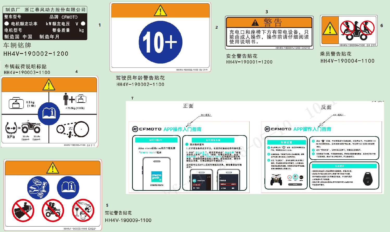 WARNING DECAL(CN)