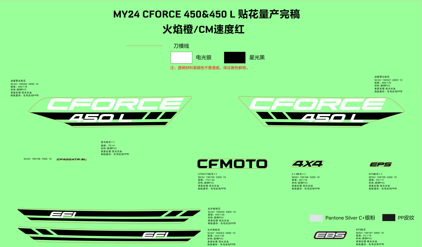DECAL KITS(LAVA ORANGE, ROCKET RED)