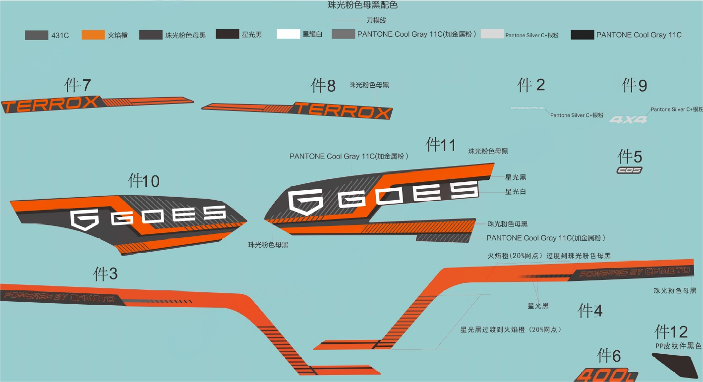 DECAL KITS(INJECTED PEARL BLACK, NO EPS)