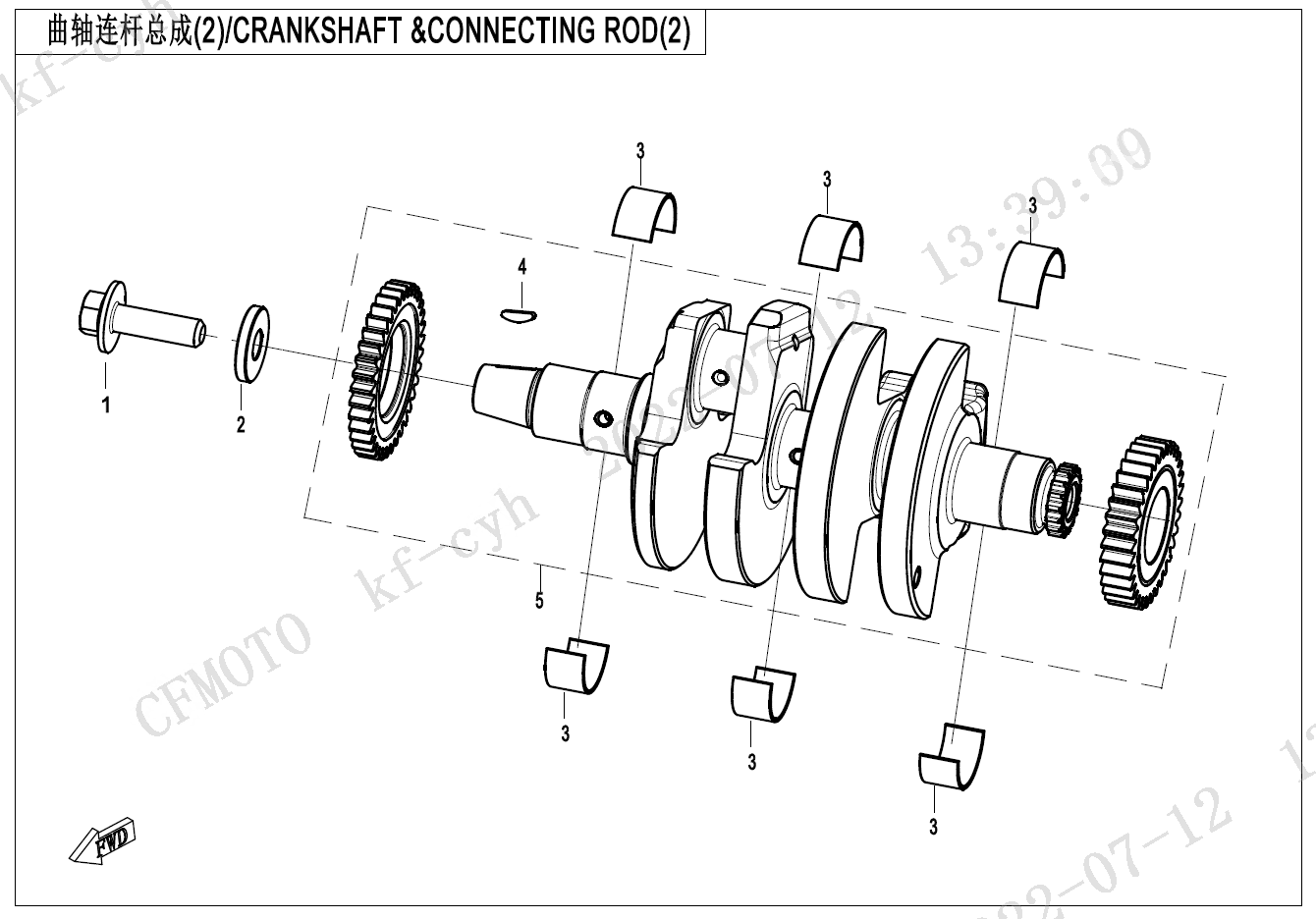 CRANKSHAFT @^CONNECTING ROD(2)