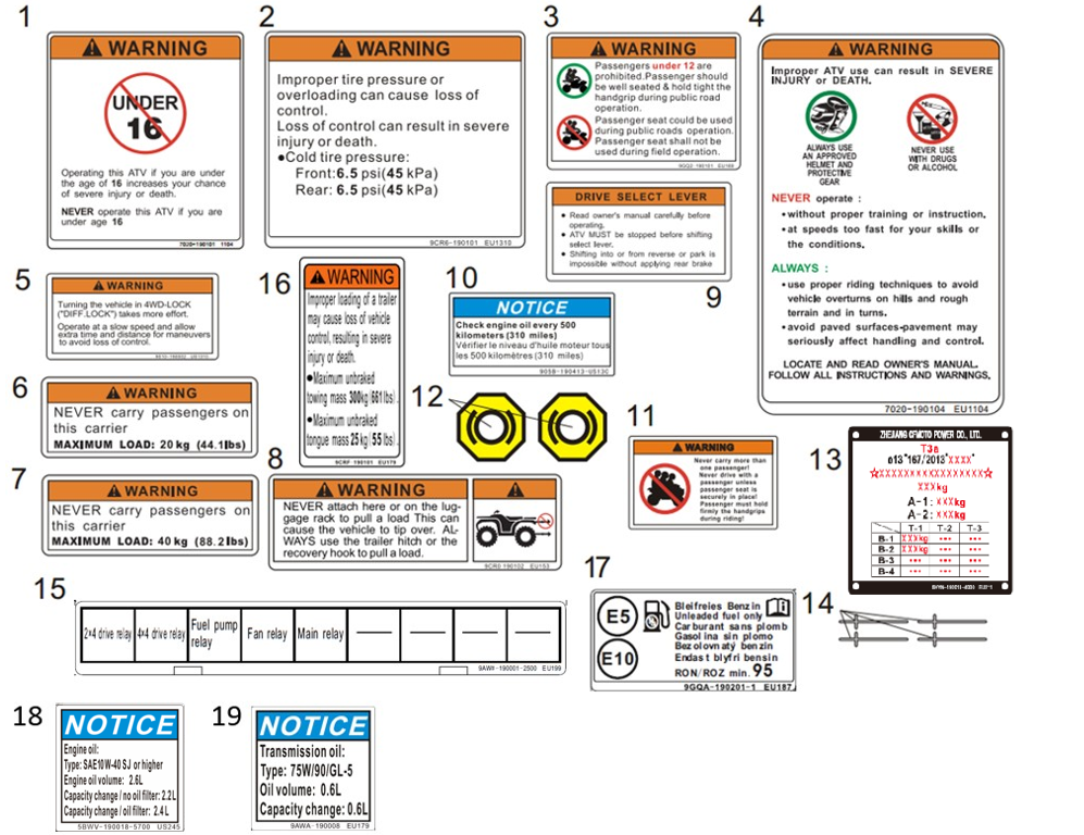 DECAL WARNING