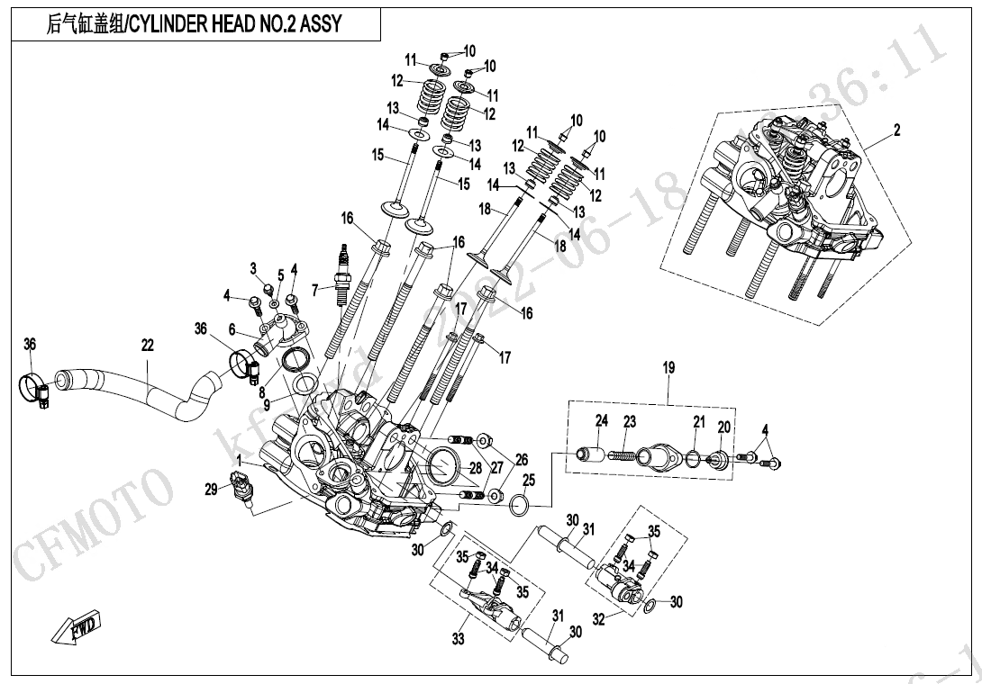 CYLINDER HEAD NO.2 ASSY