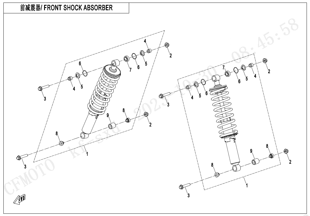 FRONT SHOCK ABSORBER(OIL,YiTong)
