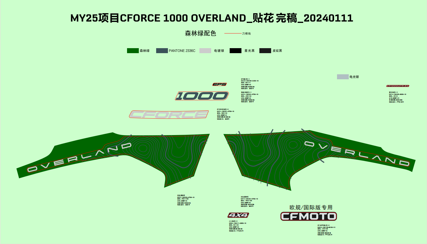 DECAL(FOREST GREEN)