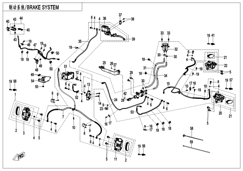 BRAKE SYSTEM-RH(ABS)