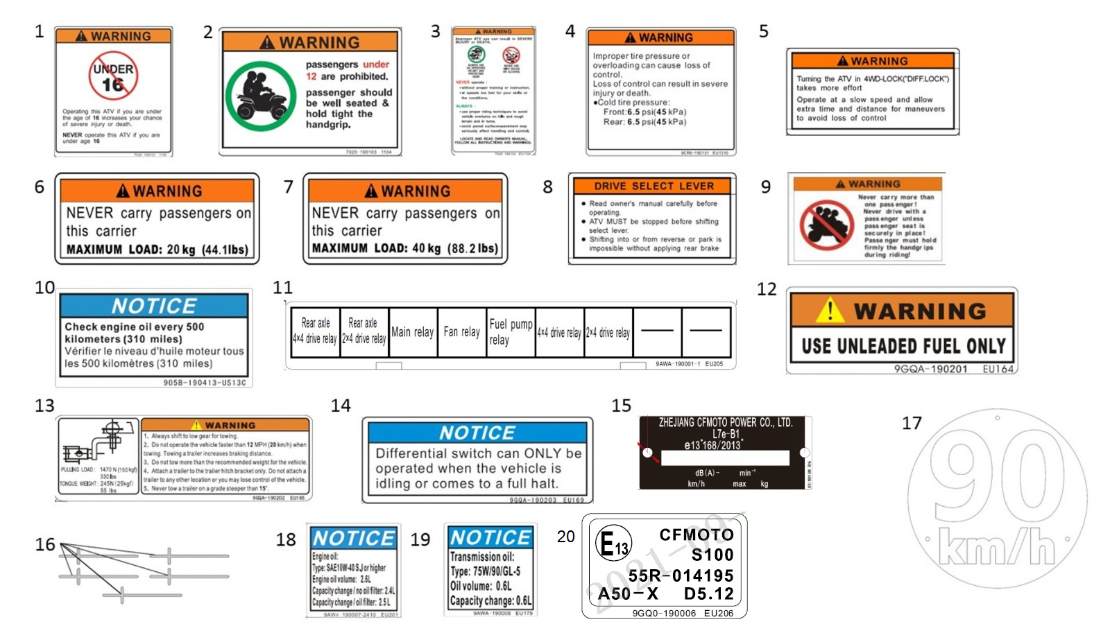 DECAL WARNING