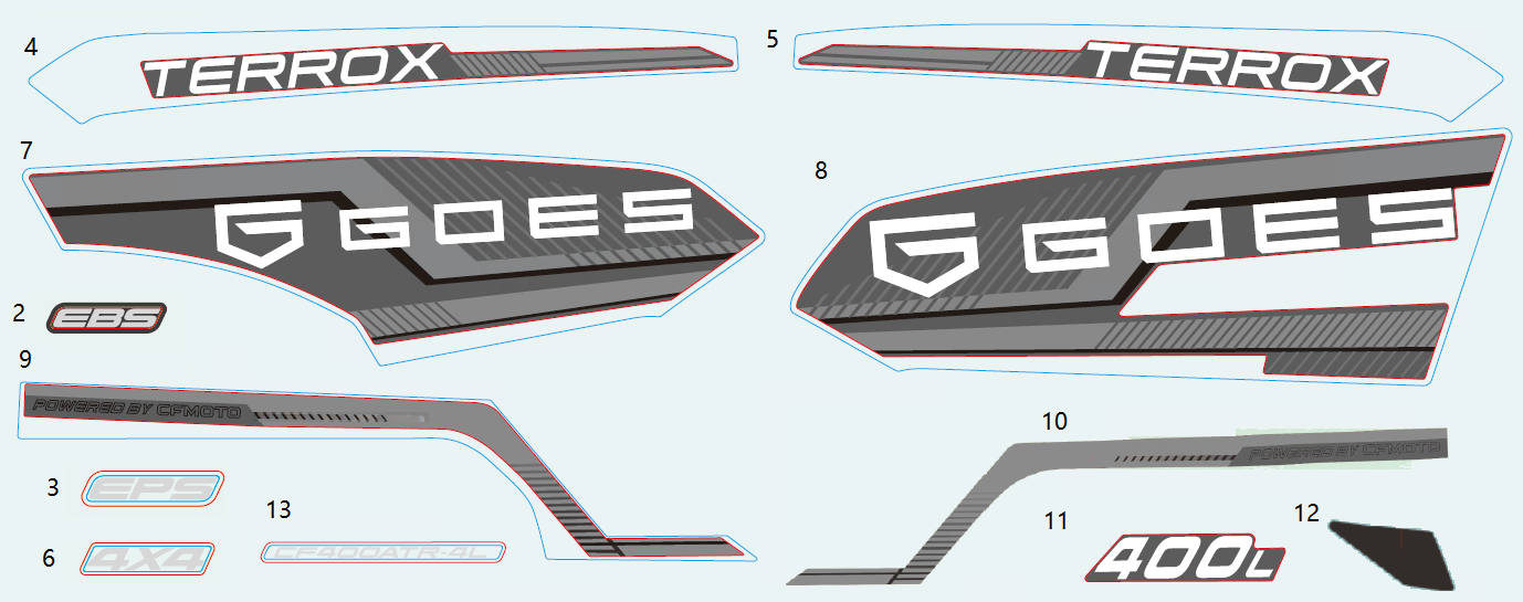 DECAL KITS(CM GREY)