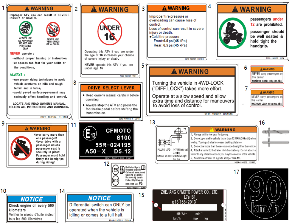 WARNING DECAL
