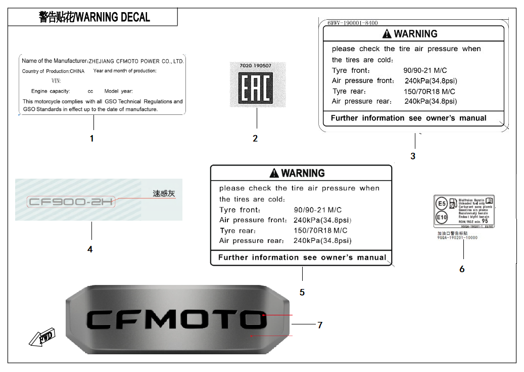 WARNING DECAL