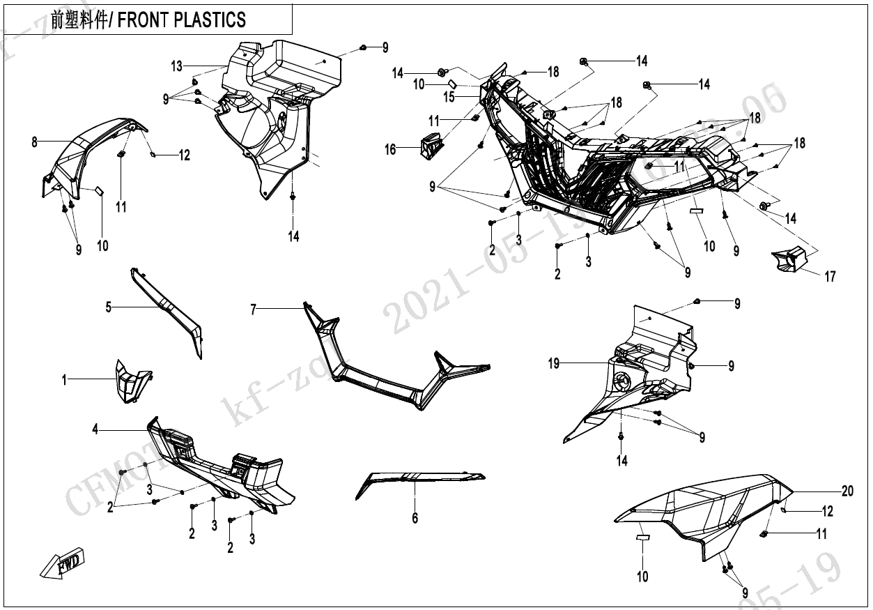 FRONT PLASTICS