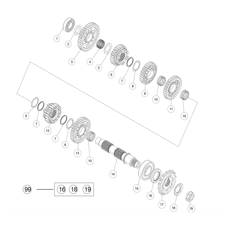 TRANSMISSON II-COUNTERSHAFT