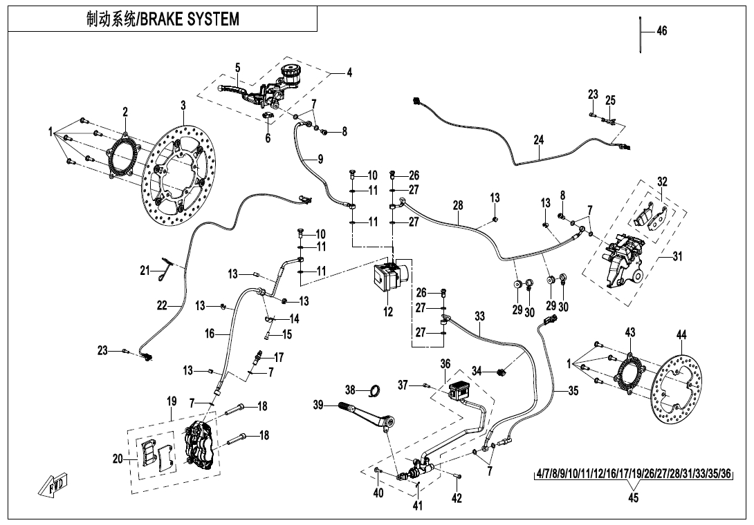 MAB BRAKE ASSY