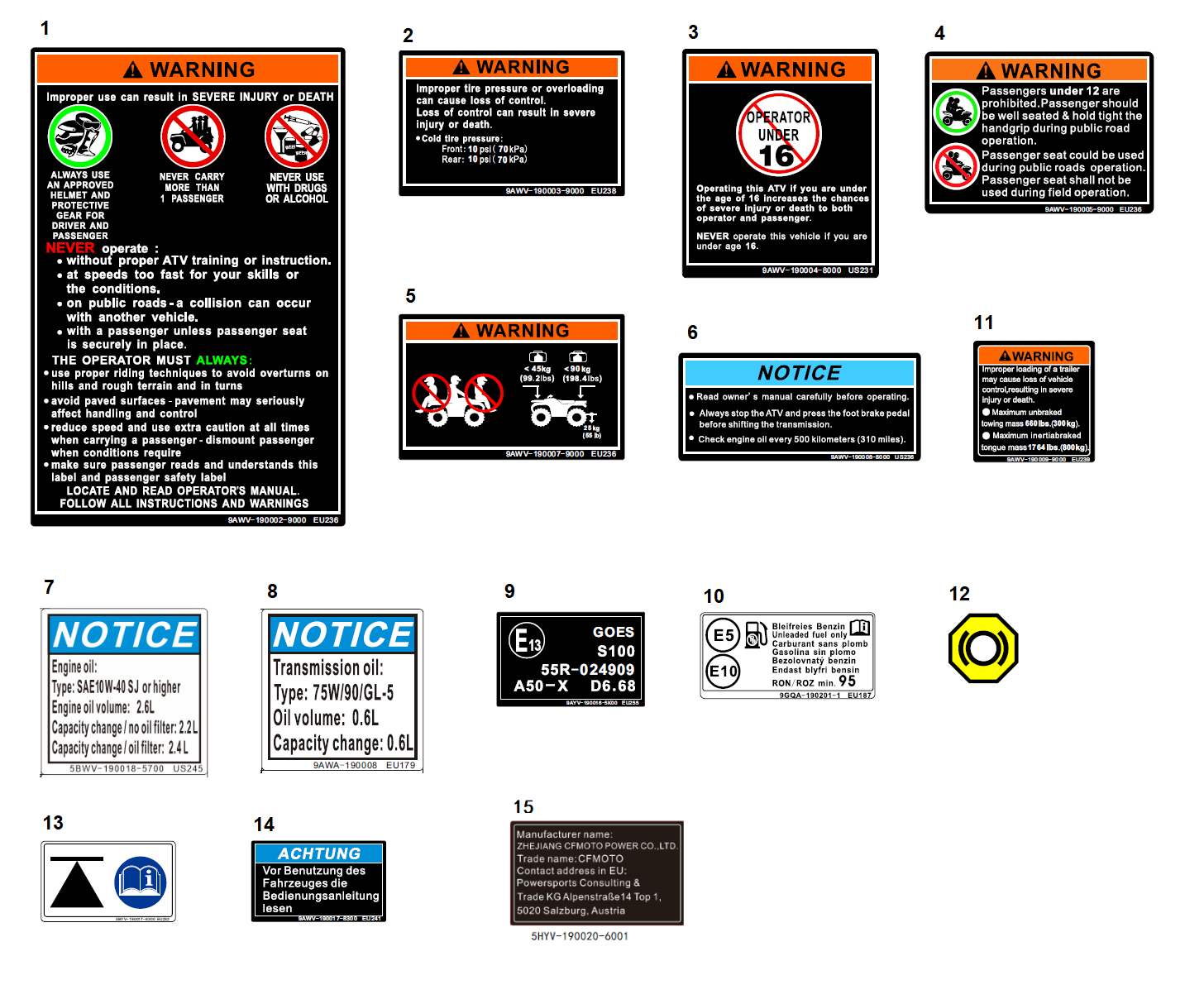 DECAL WARNING(167)