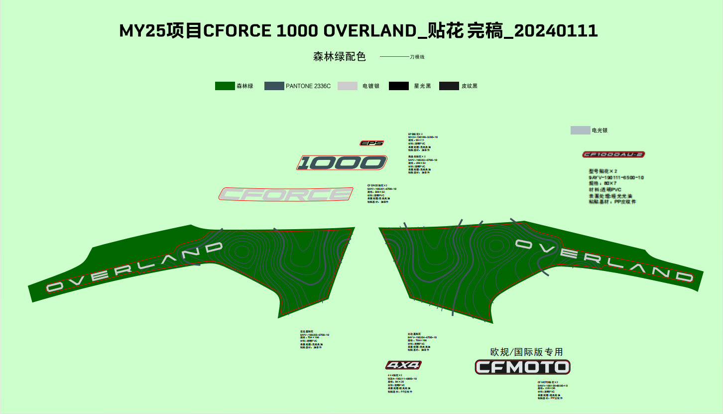 DECAL(FOREST GREEN)