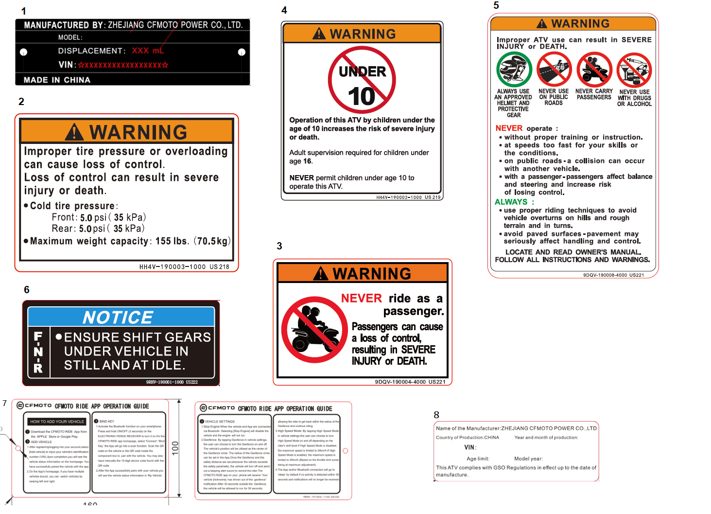 WARNING DECAL(INTERNATIONAL)