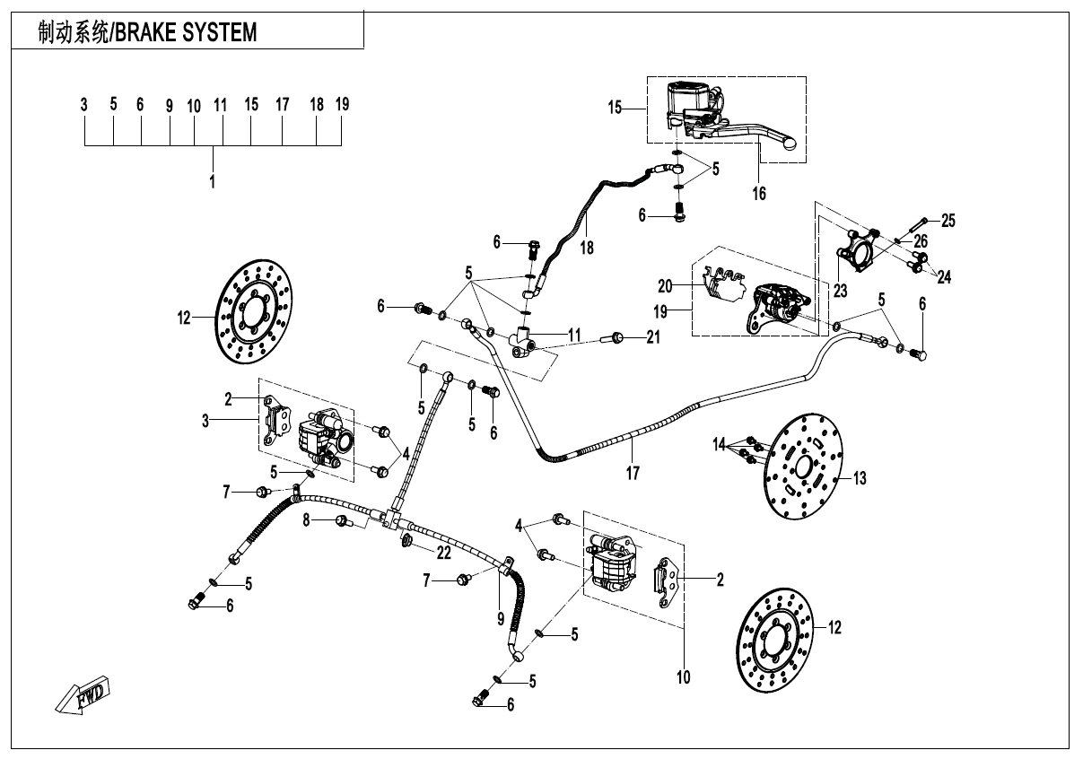 BRAKE SYSTEM(CAM ADJUSTMENT)