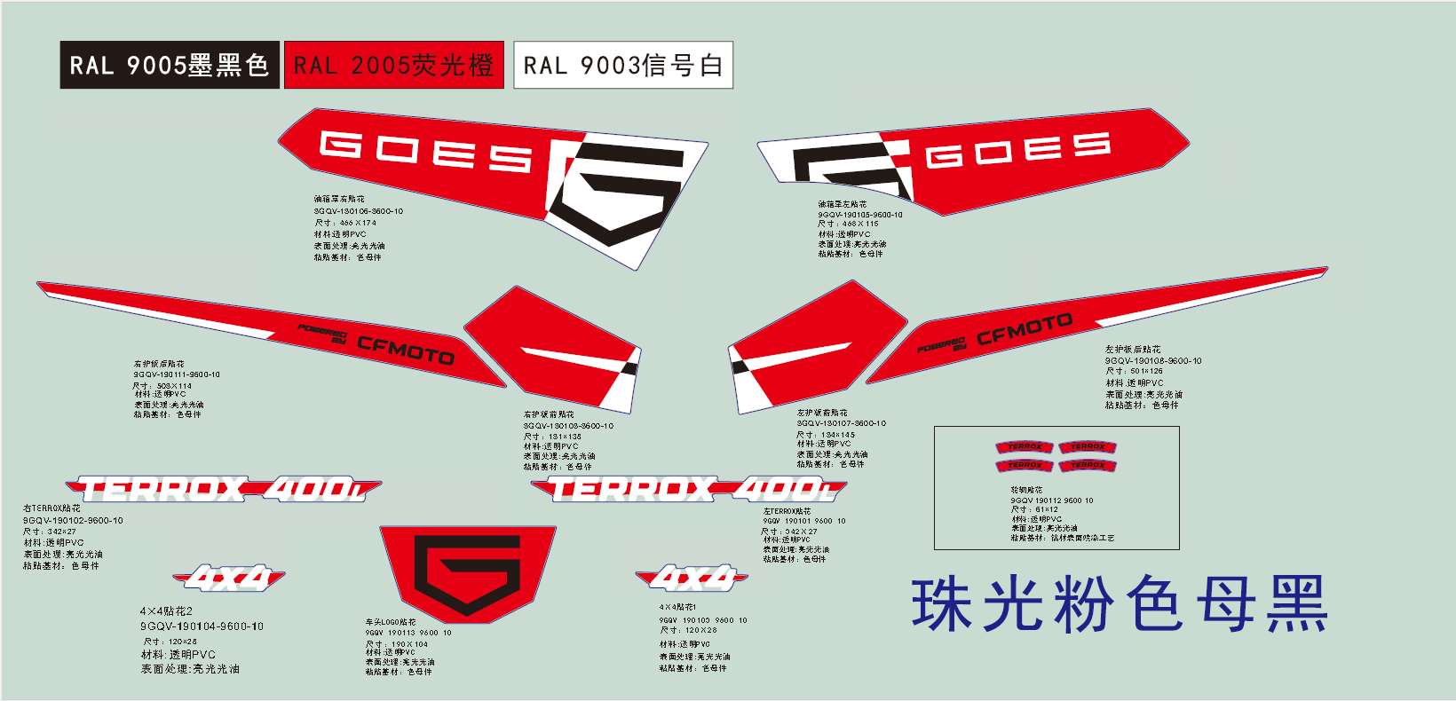 DECAL KITS(ROCKET RED)