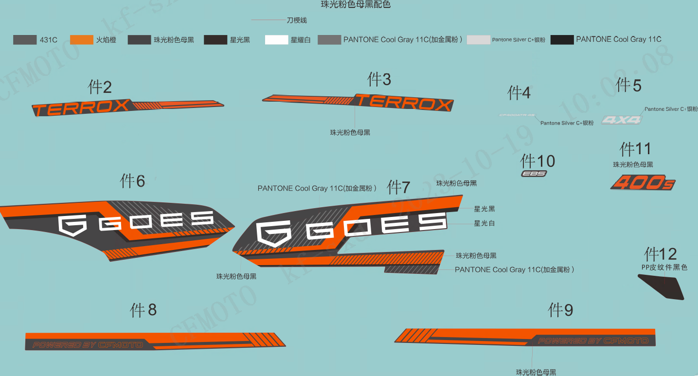 DECAL KITS(INJECTED PEARL BLACK, NO EPS)