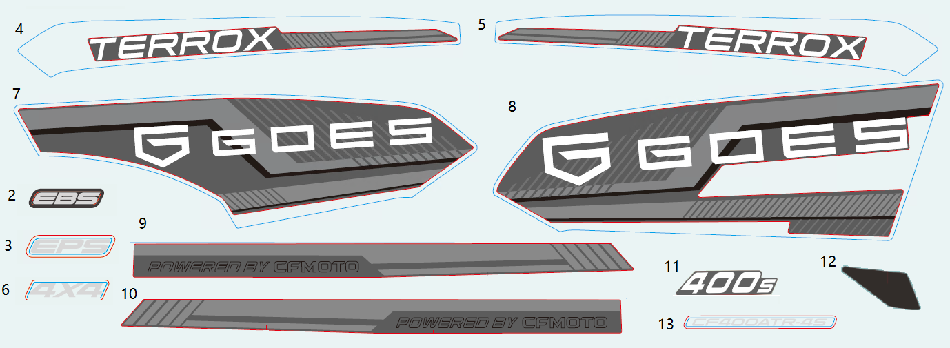 DECAL KITS(CM GREY)