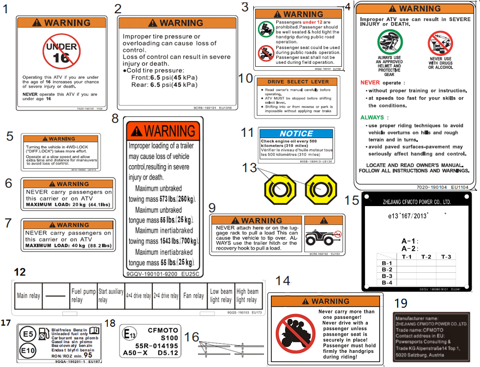 WARNING DECAL