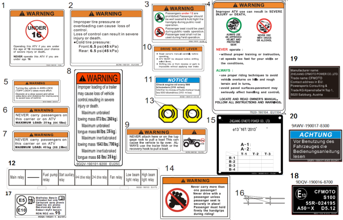 WARNING DECAL