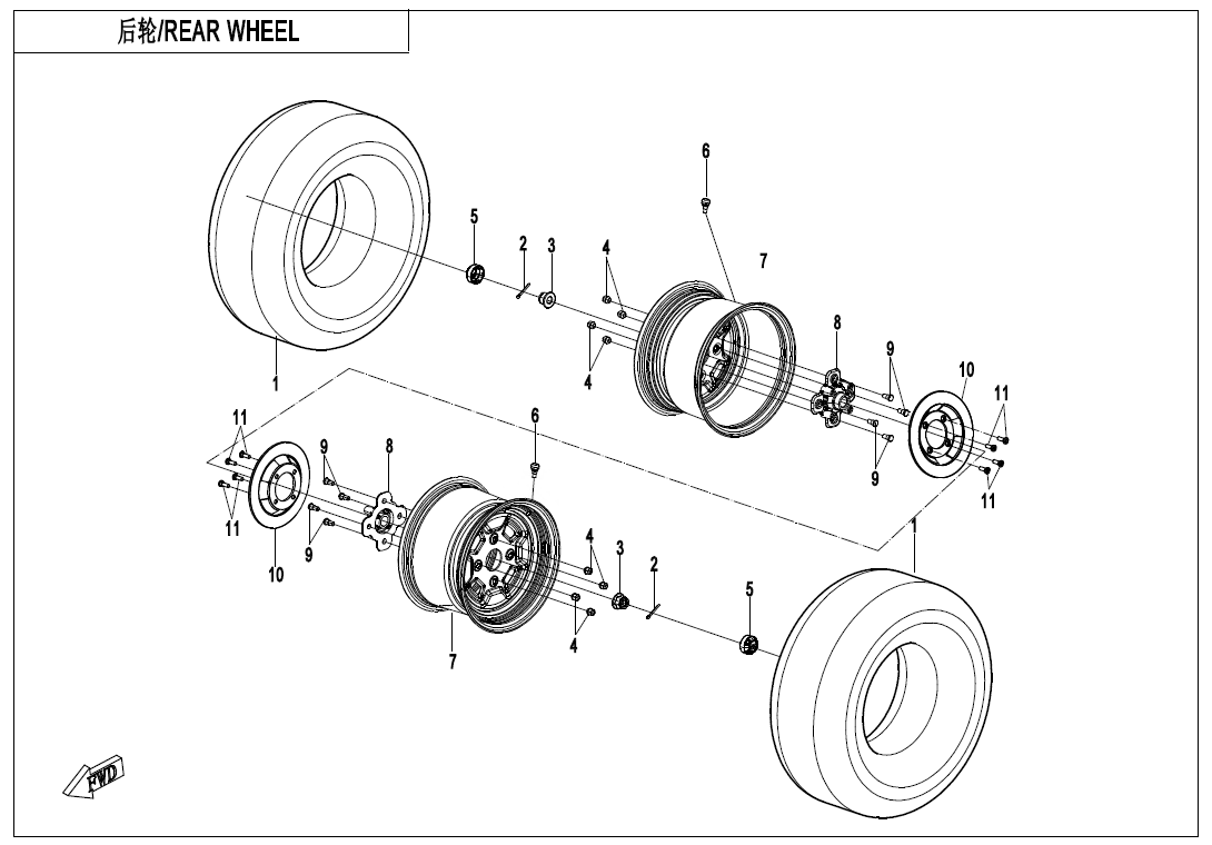 REAR WHEEL(STEEL)