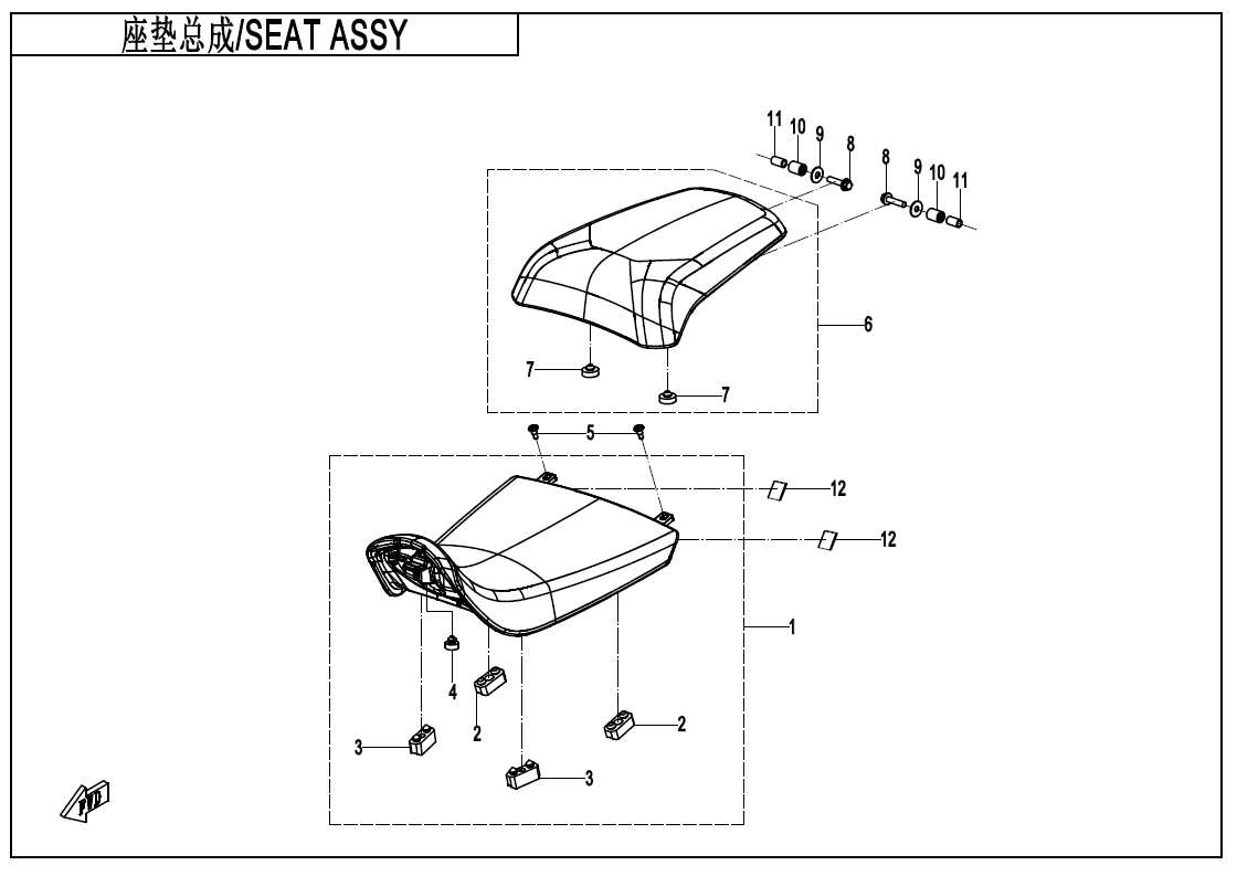 SEAT ASSY(SPORT)