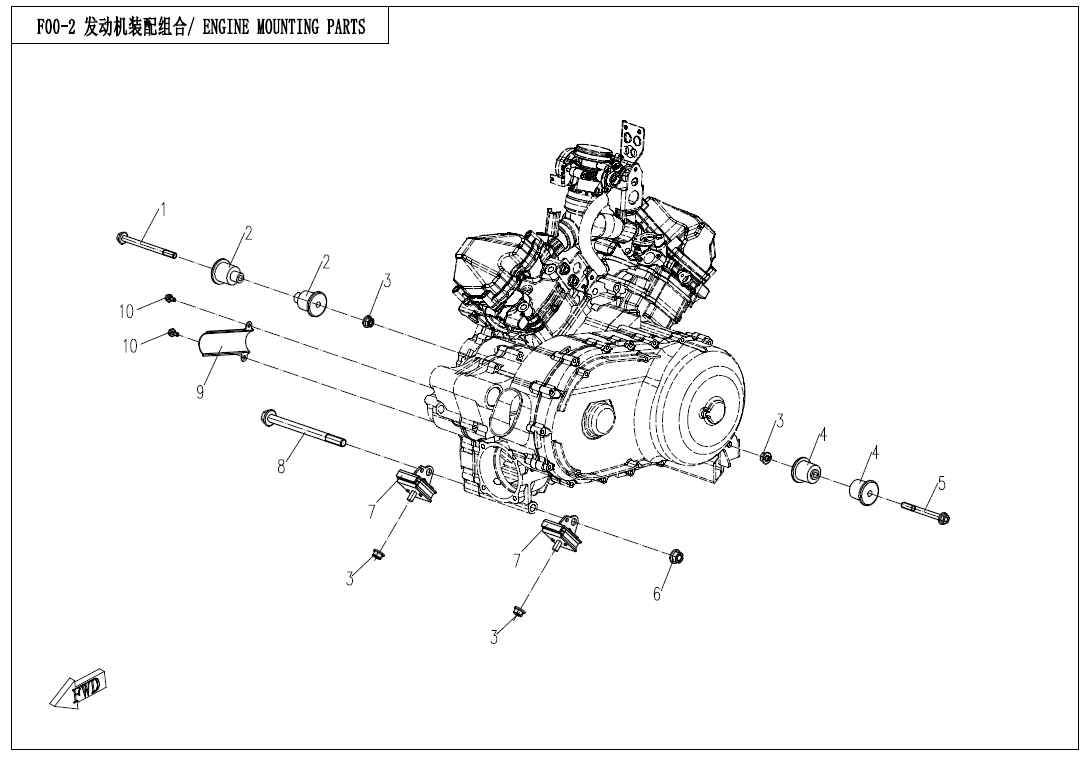 ENGINE MOUNTING PARTS