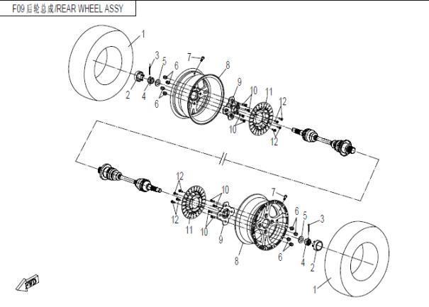 REAR WHEEL ASSY