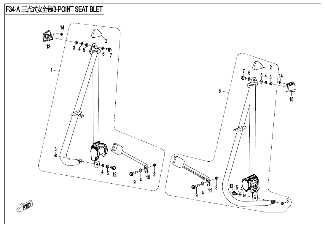 3-POINT SEAT BELT