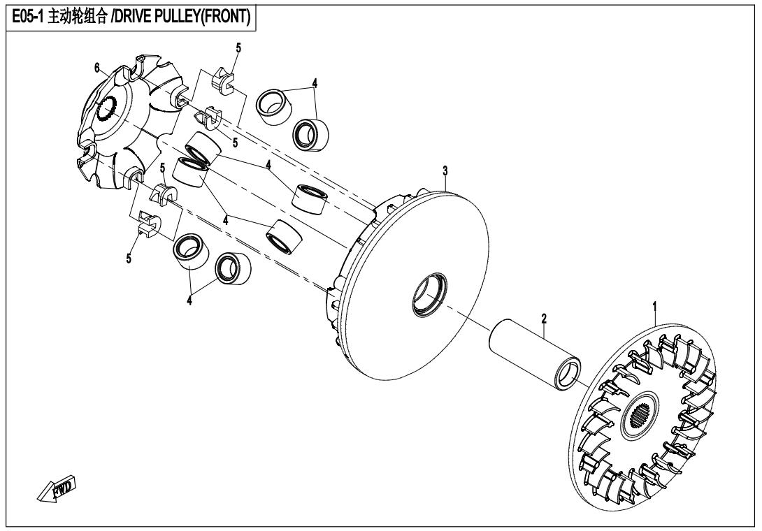 DRIVE PULLEY(FRONT)