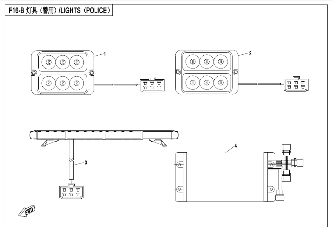 LIGHTS(FOR POLICE ONLY)