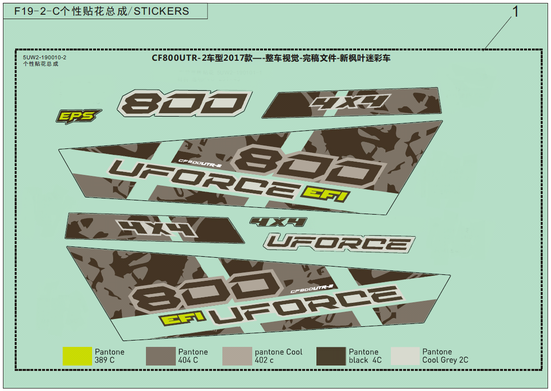 DECAL KITS(NEW MAPLE CAMO)