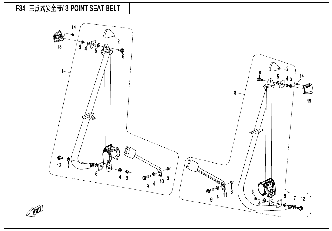 3-POINT SEAT BELT