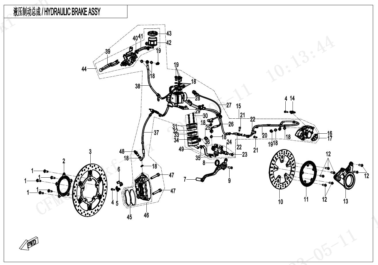 MAB BRAKE ASSY(BOSCH)