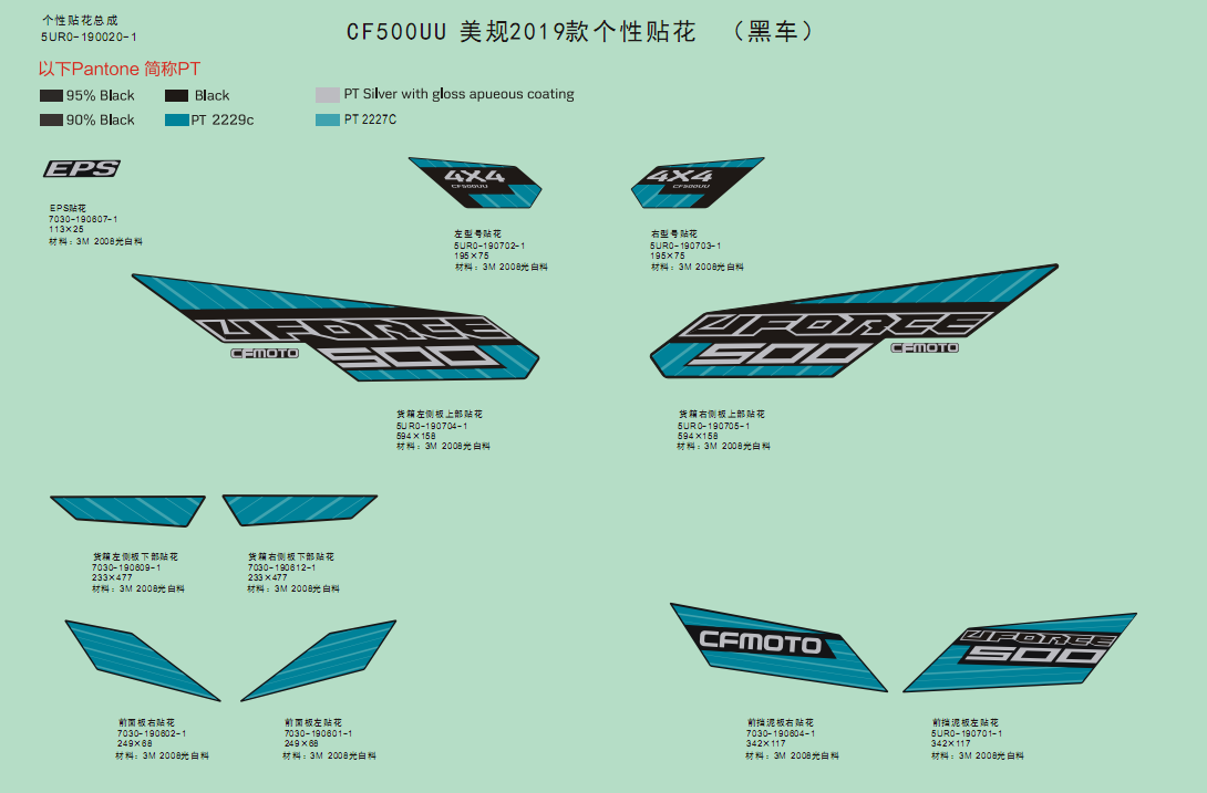 DECAL KITS(2019,NEBULA BLACK)