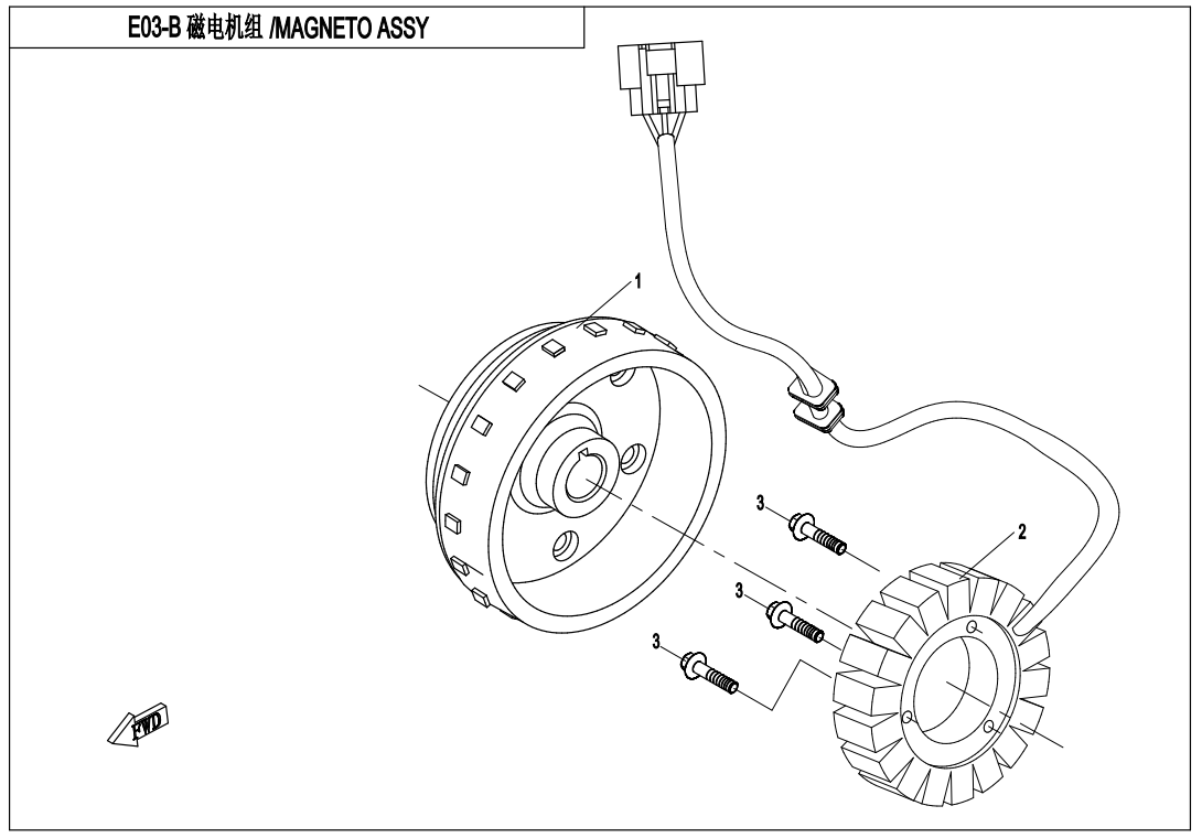 MAGNETO STATOR ASSY(WITH EPS)