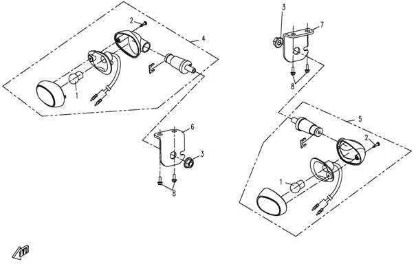 FRONT TURN LIGHT (BUMPER WITHOUT DECORATION COVER )